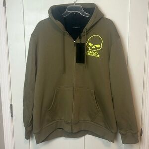 NWT Harley Davidson lined hoodie